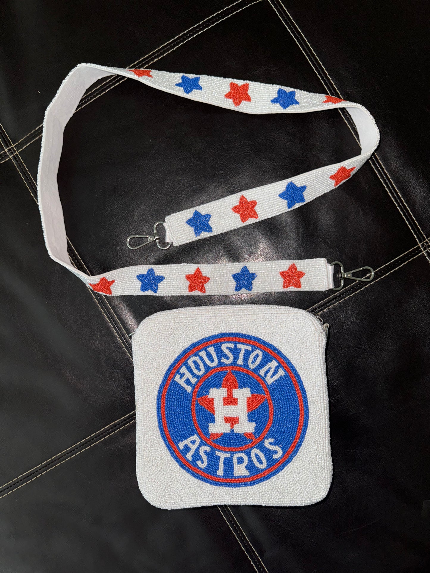 Houston Astros Beaded Purse