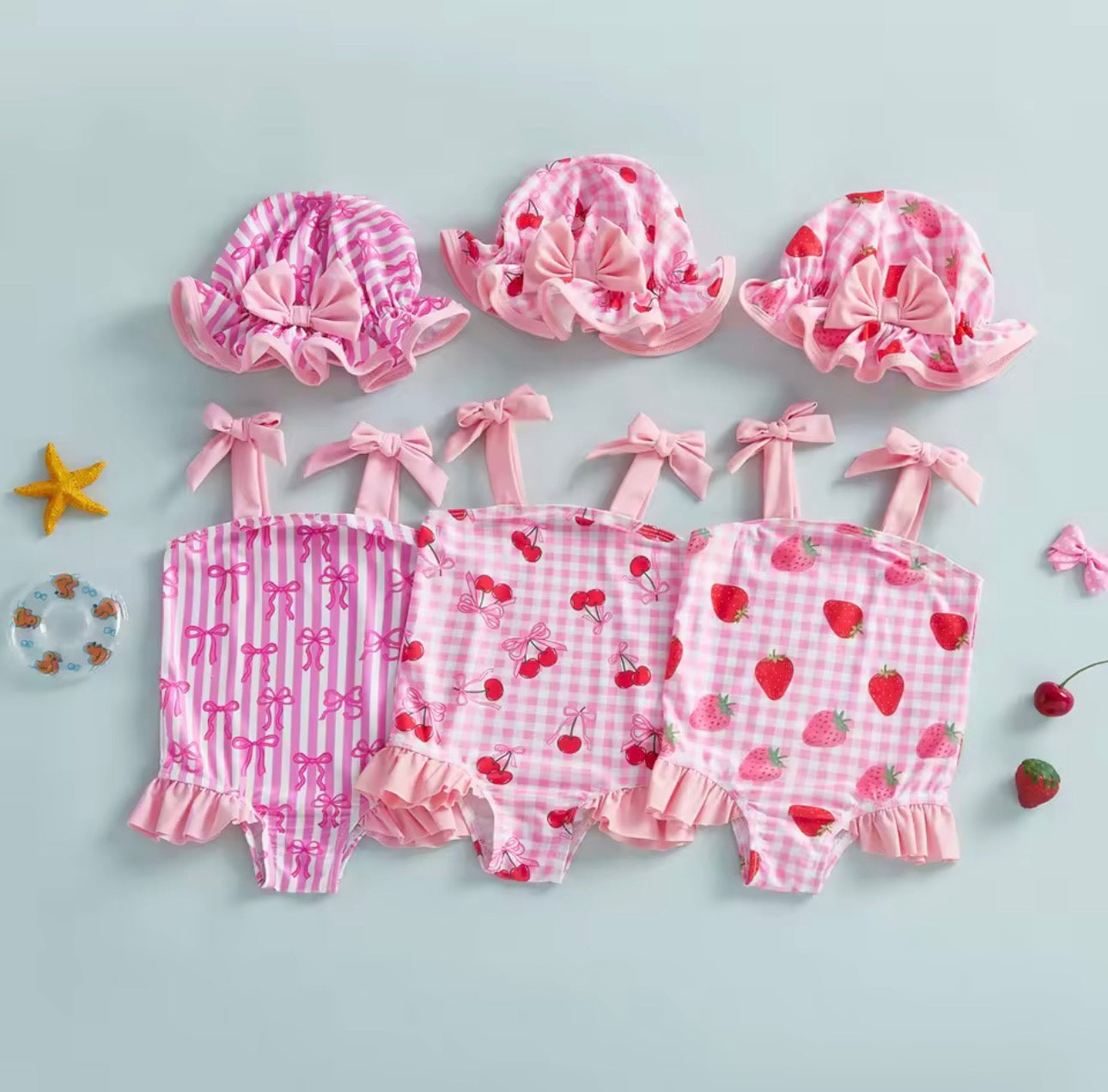 Baby Summer Swimsuit with Hair Cap