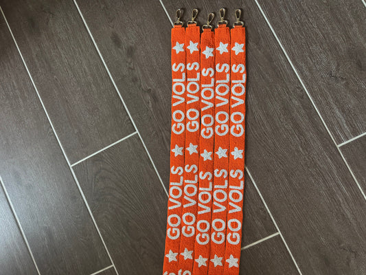 Tennessee Pride Beaded Purse Strap - Go Vols