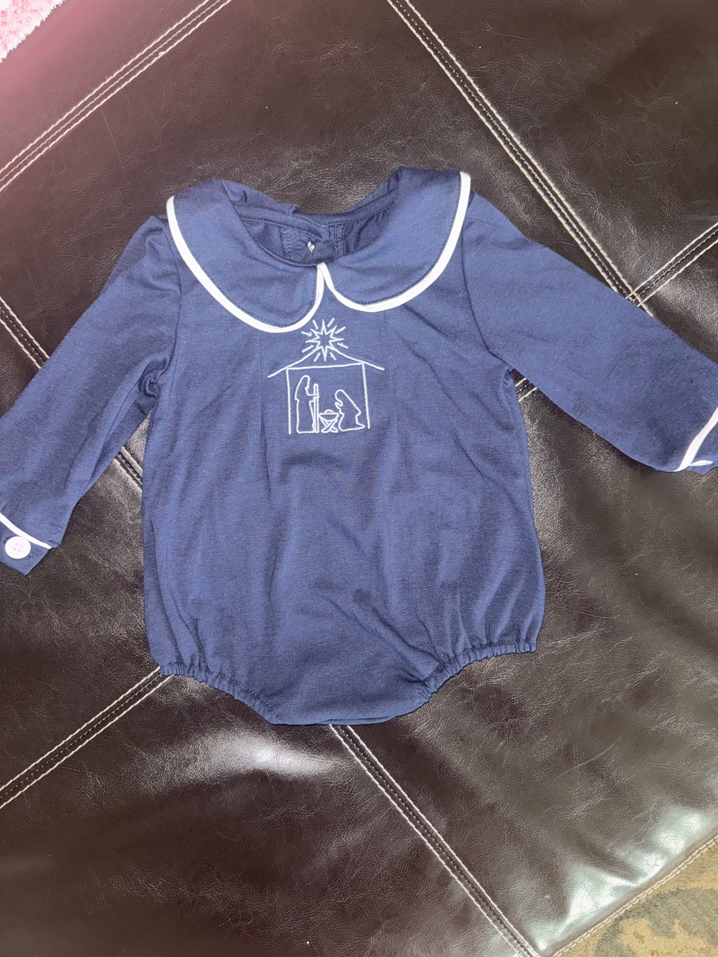 Navy Nativity Bubble