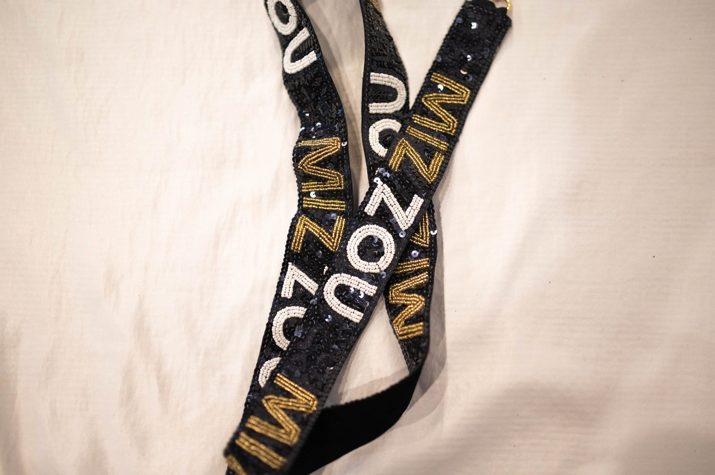 Sparkling Mizzou Sequin Purse Strap: Elevate Your Style with Tigers Spirit