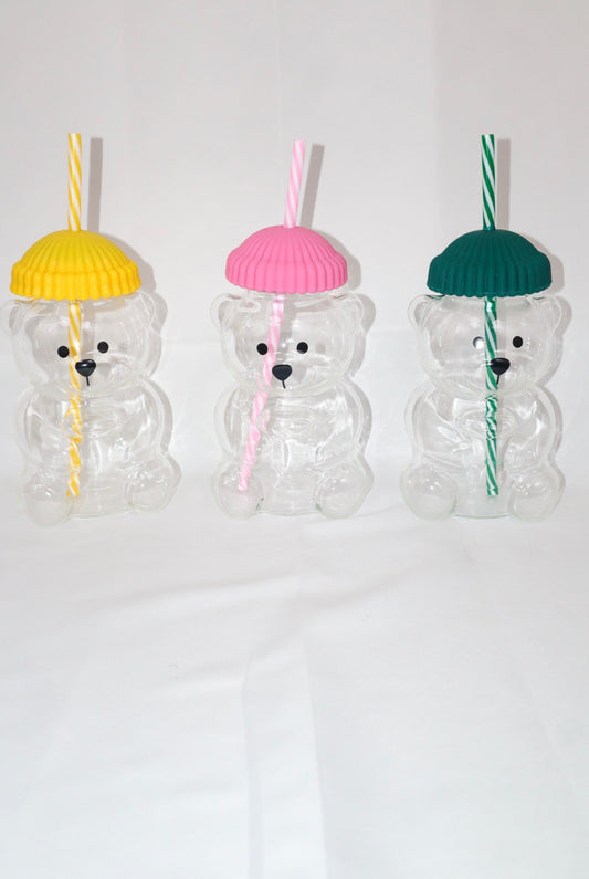 Glass Bear Coffee Cups