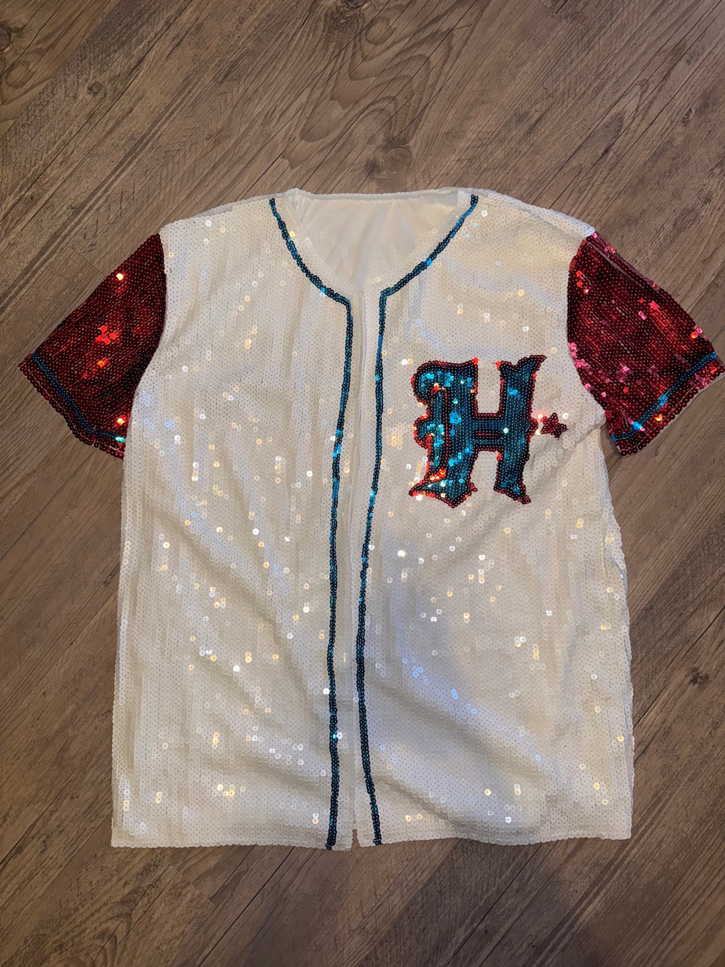 Houston Texans H-Town Sequin Game Day Jersey