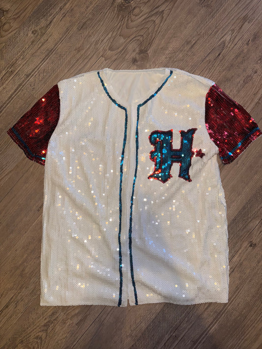 Houston Texans H-Town Sequin Game Day Jersey