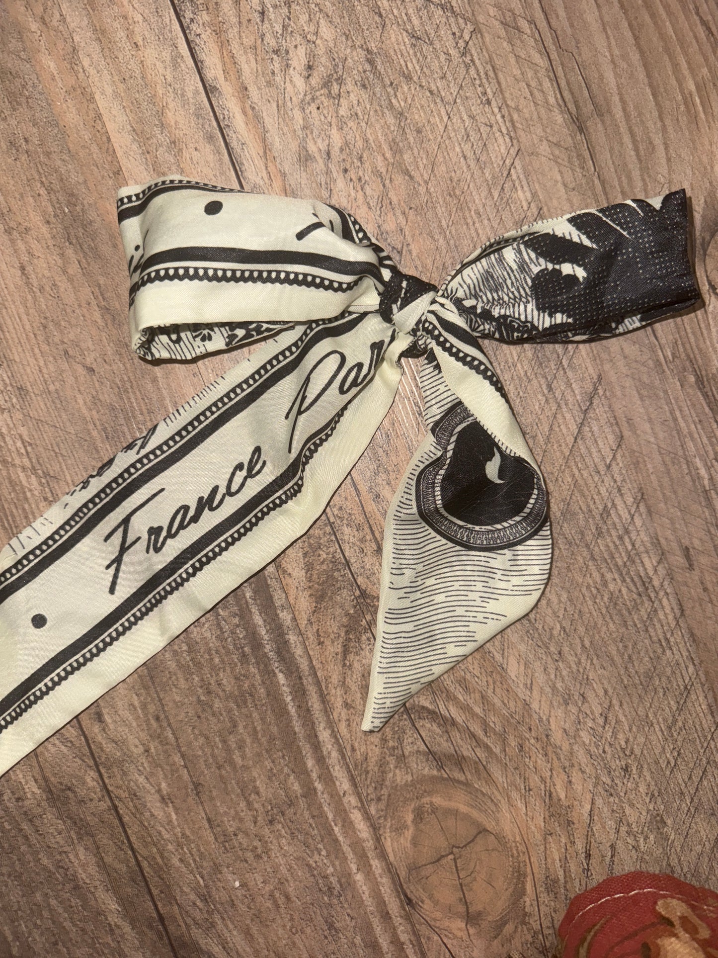 Silk Bows with Pearl Ponytail Holders