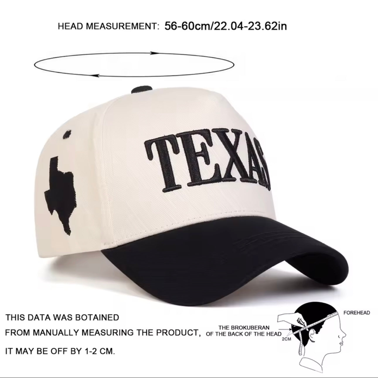 “TEXAS” Embroidered Canvas Hat