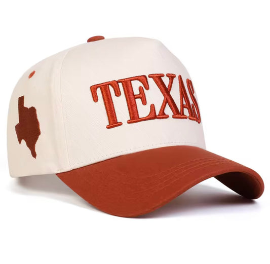 “TEXAS” Embroidered Canvas Hat