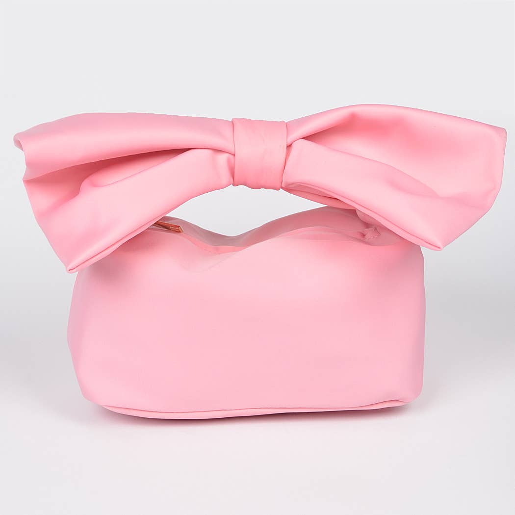 Nylon Bow Handle Women's Clutch Bag