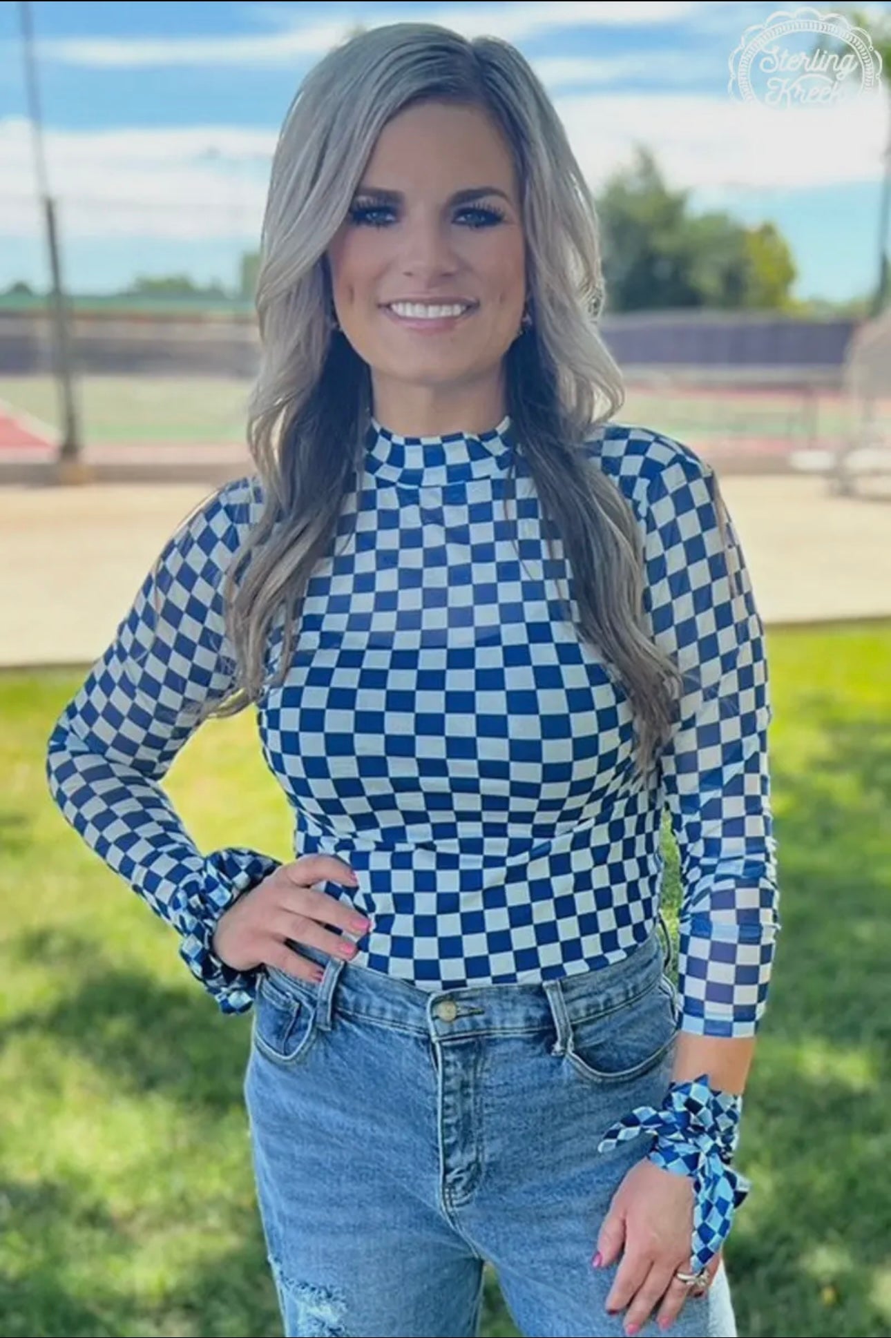 Checkered Mesh Shirts