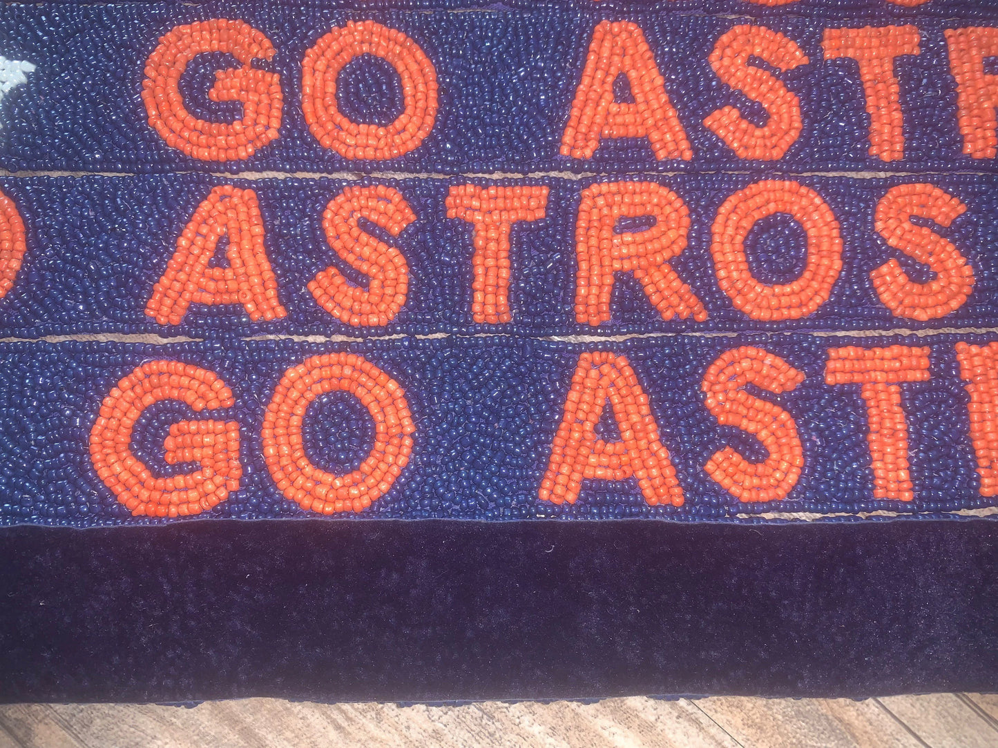 Houston Astros Beaded Purse Straps