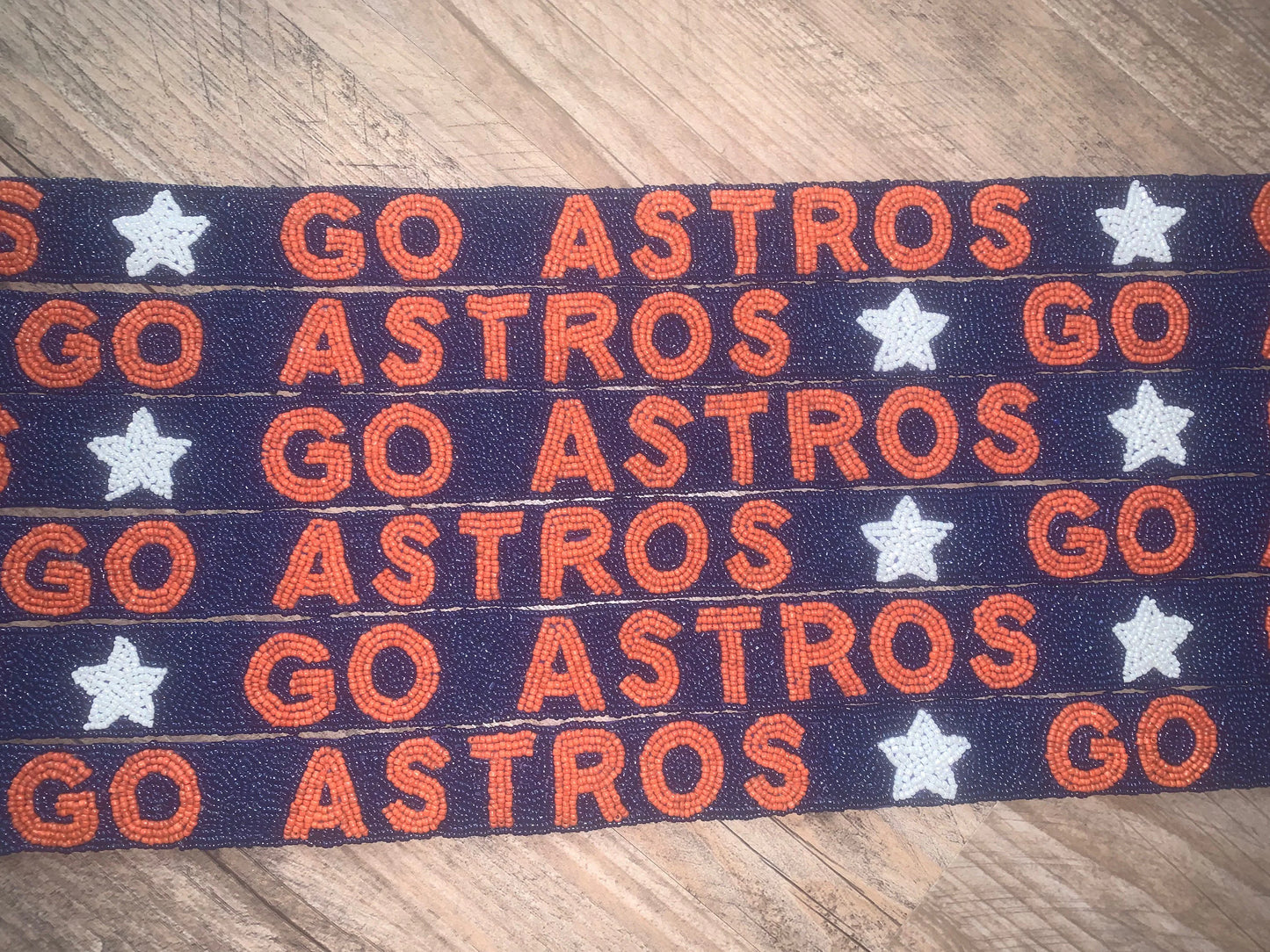 Houston Astros Beaded Purse Straps