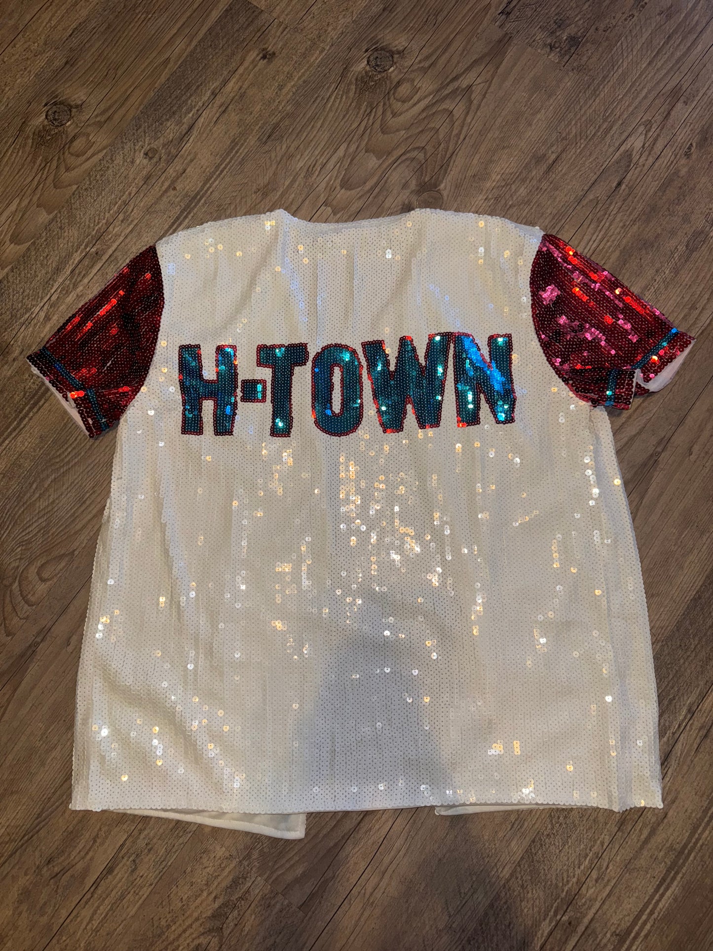 Houston Texans H-Town Sequin Game Day Jersey