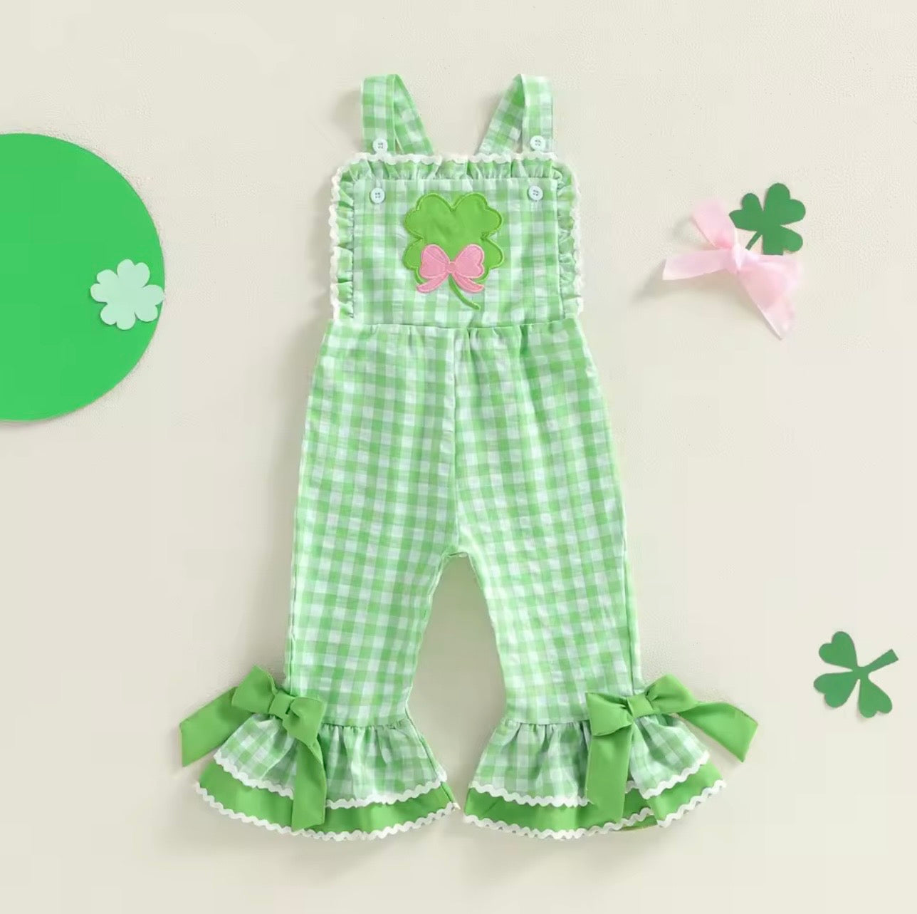 St Patrick’s Day Shamrock Overalls