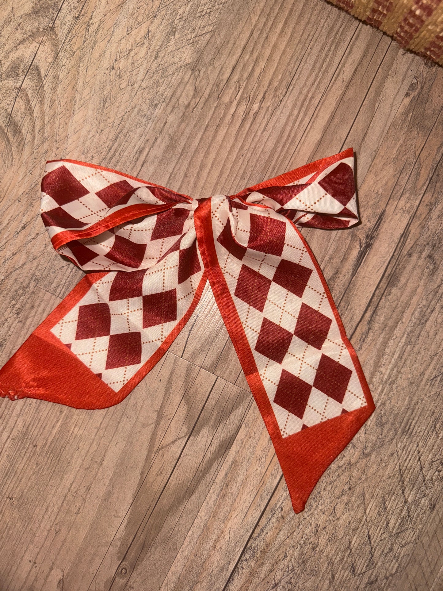 Silk Bows with Pearl Ponytail Holders