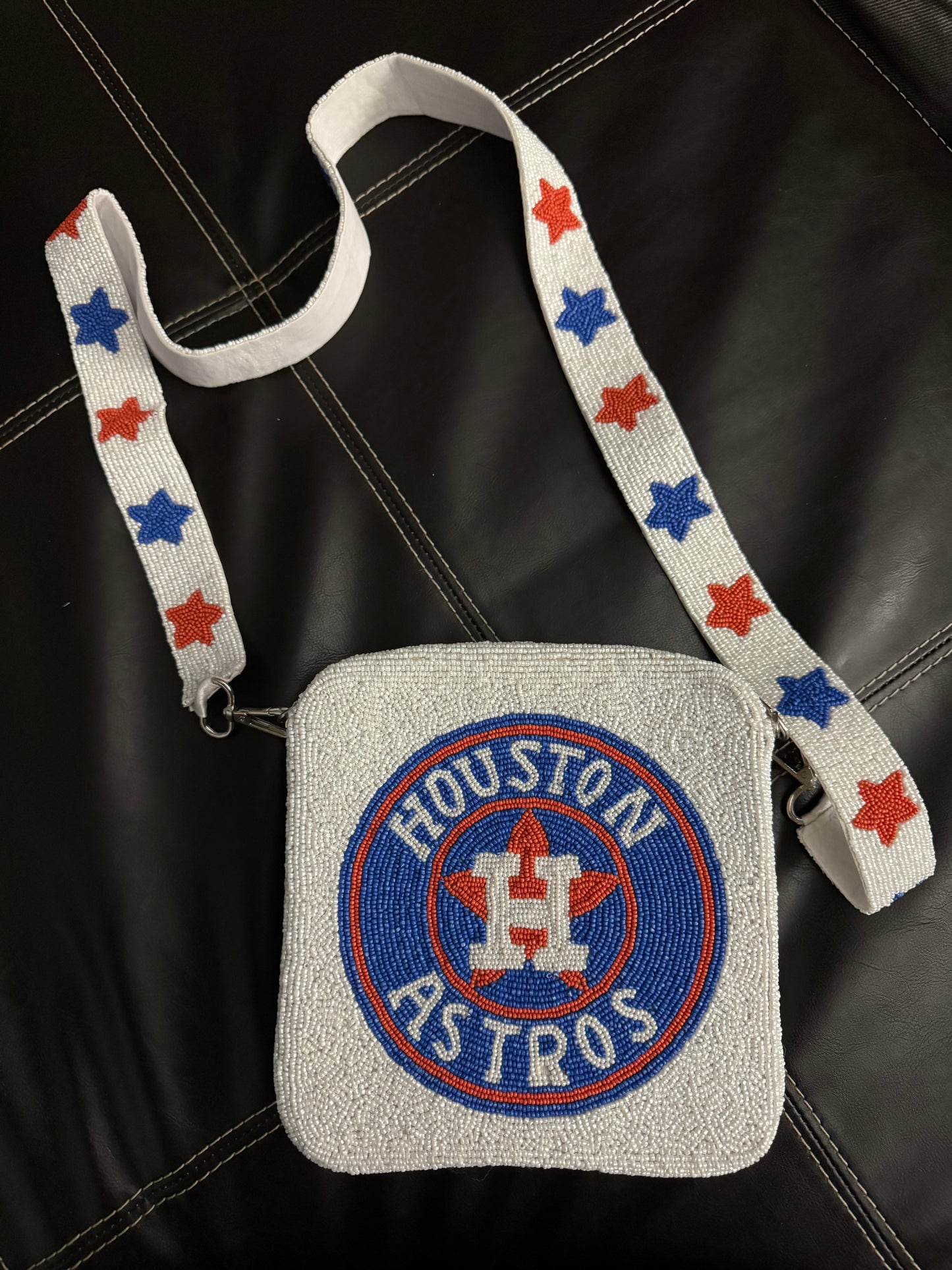 Houston Astros Beaded Purse