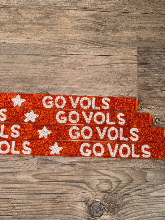 Tennessee Pride Beaded Purse Strap - Go Vols