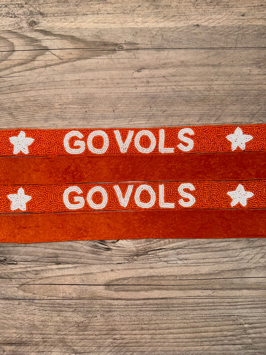 Tennessee Pride Beaded Purse Strap - Go Vols