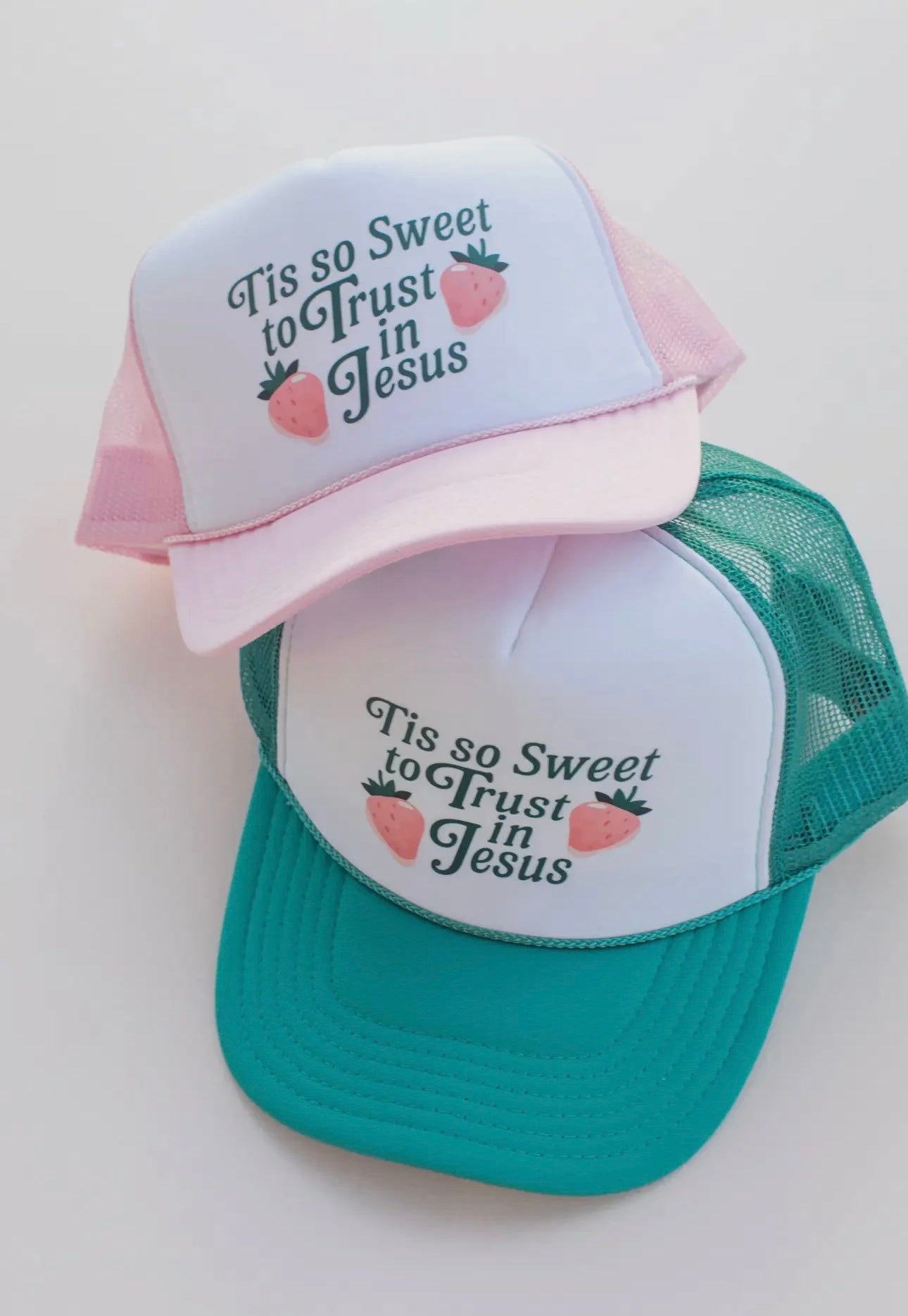 Tis So Sweet to Trust in Jesus Trucker Hats