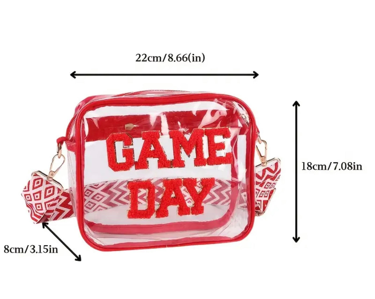 Clear “Game Day” Stadium Bag