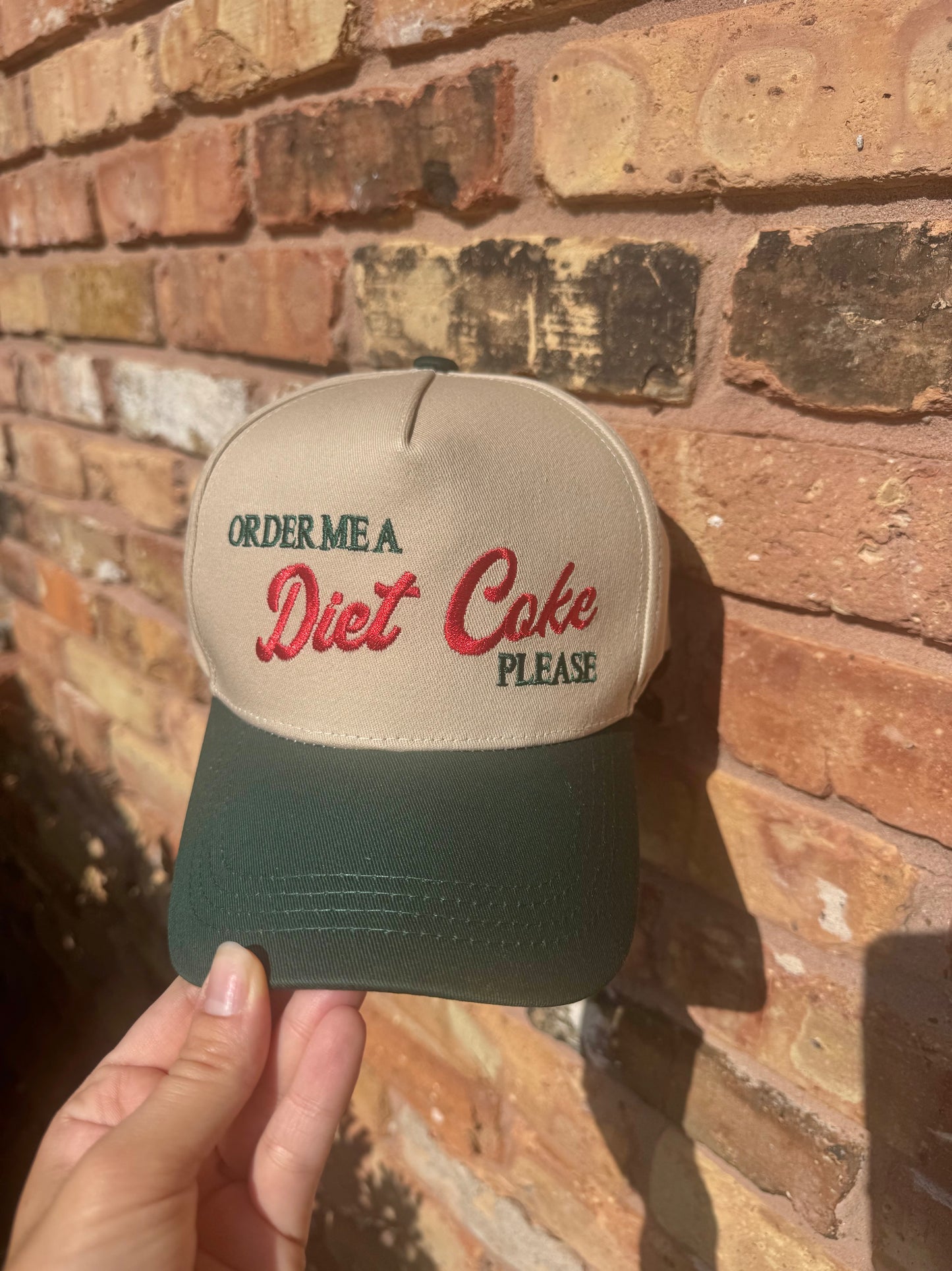 “Order Me A Diet Coke Please” Embroidered Hat