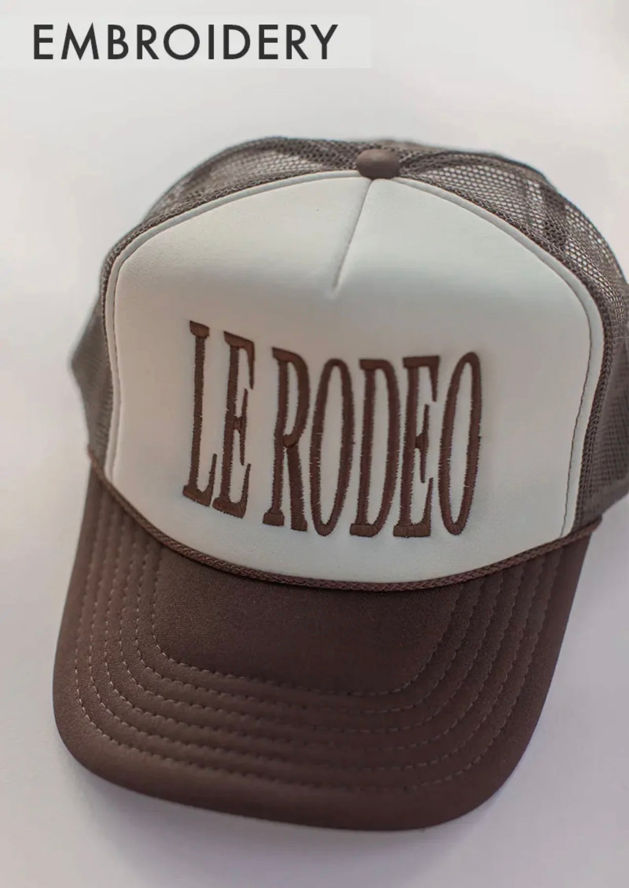 Le Rodeo Embroidered Trucker Hat