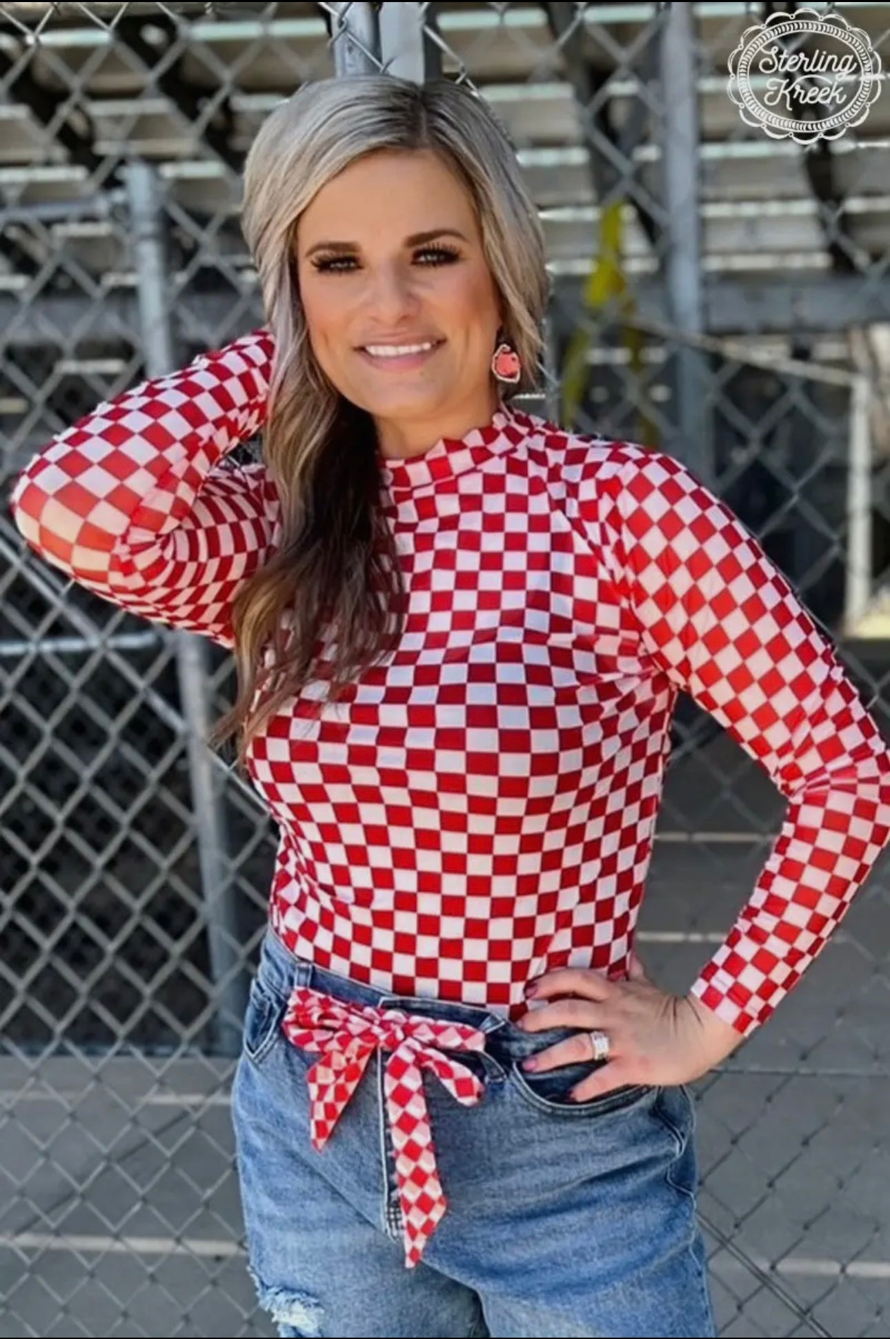 Checkered Mesh Shirts