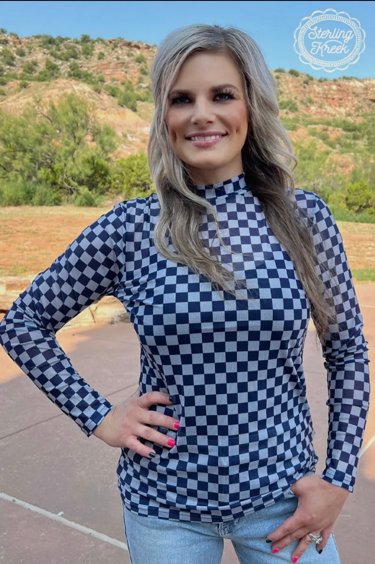 Checkered Mesh Shirts