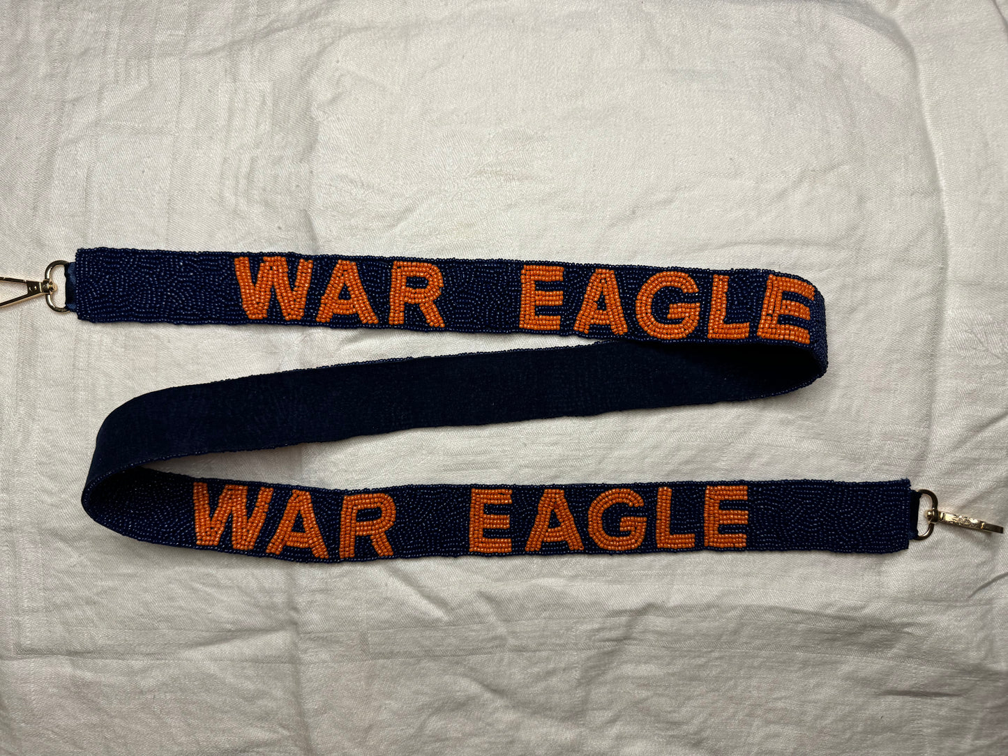 Auburn War Eagle Beaded Purse Strap