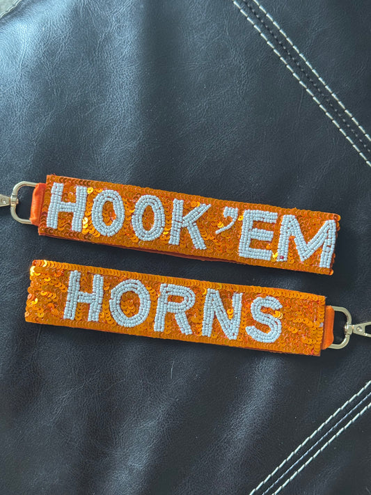 College Sequin Keychains