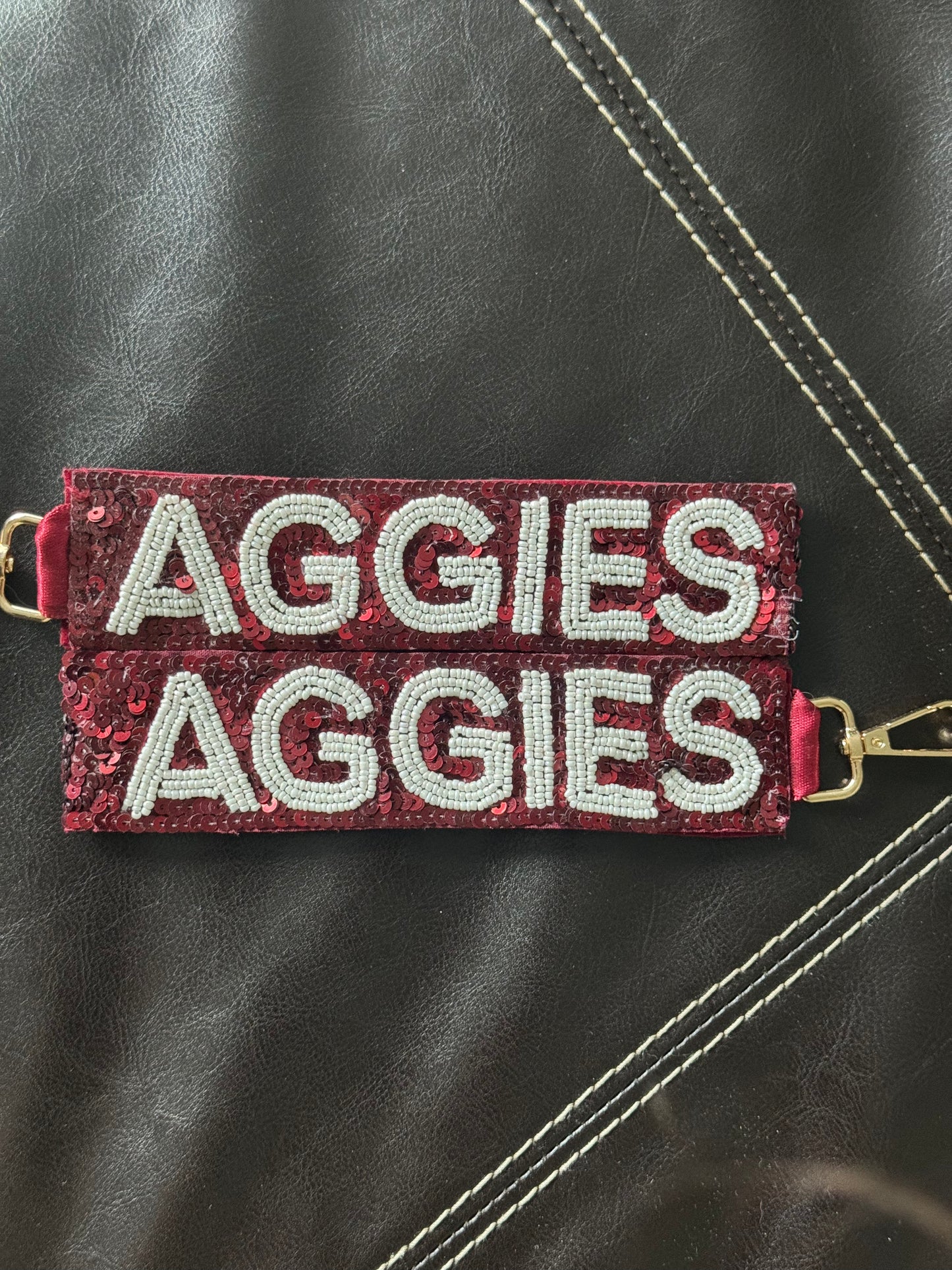 College Sequin Keychains
