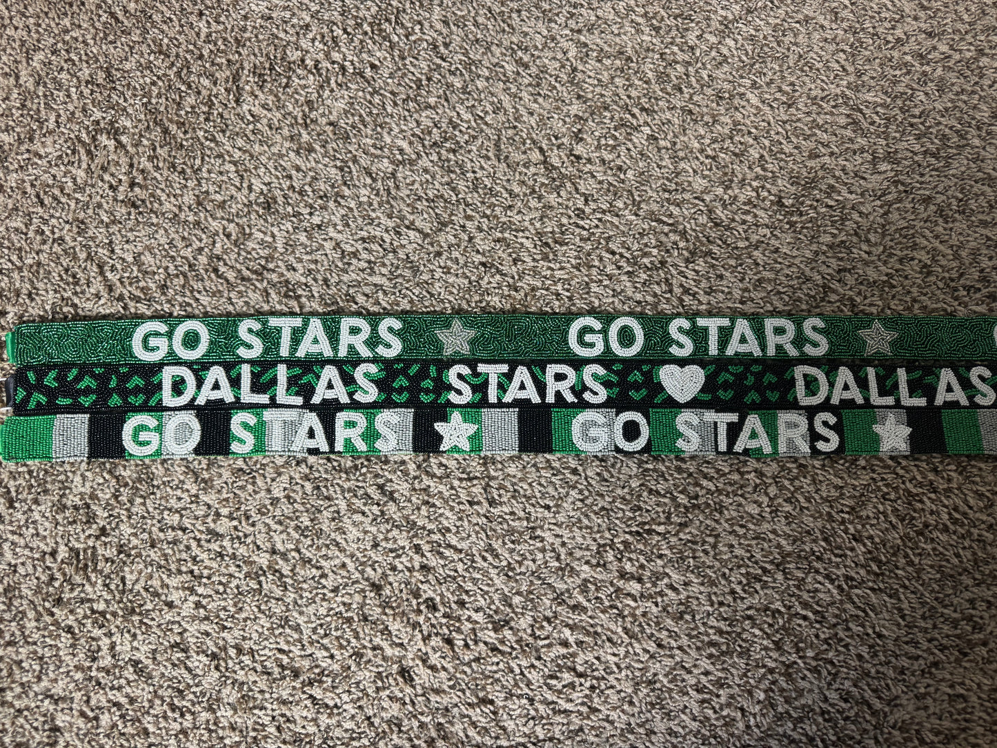 Dallas Stars Beaded Purse Straps