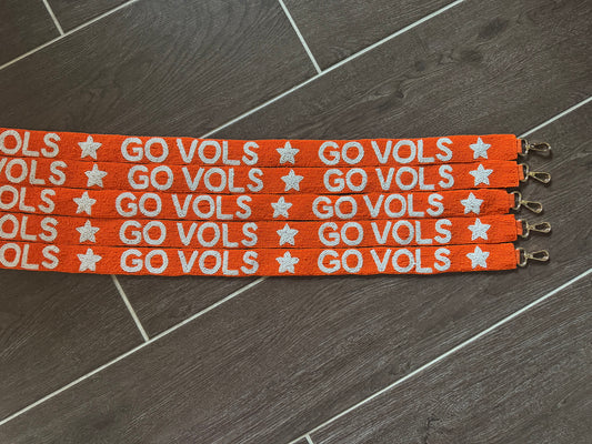 Tennessee Pride Beaded Purse Strap - Go Vols