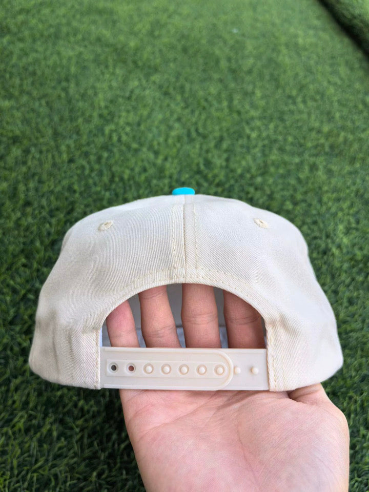 Dilly Dally Polka Dot Puff Embroidered Trucker Hat