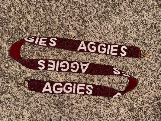 Texas A&M Beaded Purse Strap