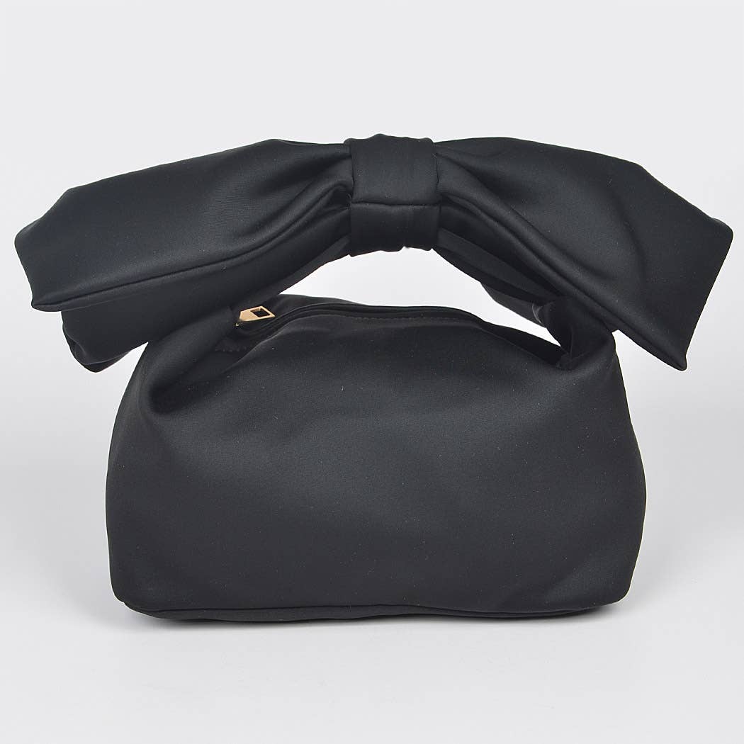 Nylon Bow Handle Women's Clutch Bag