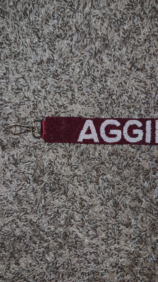 Texas A&M Beaded Purse Strap