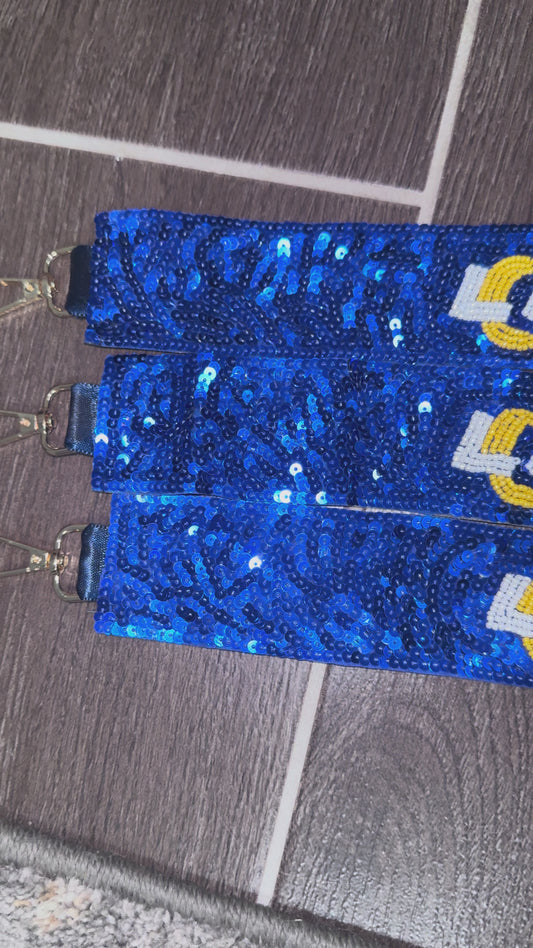 Los Angeles Ram Sequin Beaded Purse Strap
