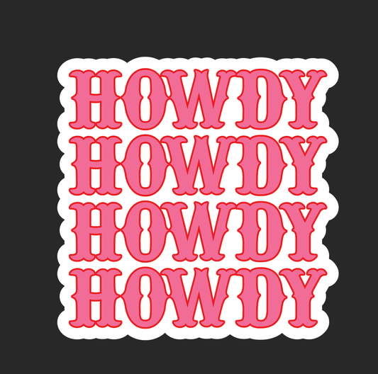 Howdy Repeat Sticker